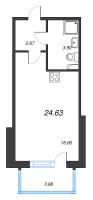 Студия № 171 Корп.: 1 , Секция 1.2  в ЖК Сэтл Лофт