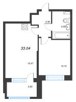 2 ккв (Евро) № 6 Корп.: 1 , Секция 1.1  в ЖК Сэтл Лофт
