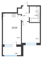 2 ккв (Евро) № 172 Корп.: 1 , Секция 1.2  в ЖК Сэтл Лофт