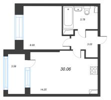 1 ккв № 368 Корп.: 1 , Секция 2.1  в ЖК Setl Лофт