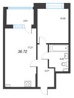 2 ккв (Евро) № 2 Корп.: 1 , Секция 1.1  в ЖК Setl Лофт