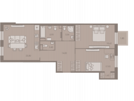 3 ккв (Евро) № 118 Корп.: 7.2 , Секция 3  в ЖК Северная корона