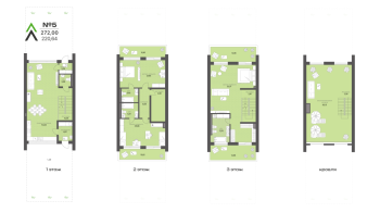 4 ккв (Евро) № 5 Корп.: 1 , Секция 5  в ЖК Северная лисица