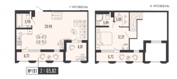 2 ккв (Евро) № 181, Секция 2  в ЖК Shepilevskiy