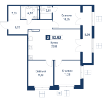 4 ккв (Евро) № 193 Корп.: 6 , Секция 1  в ЖК Символист
