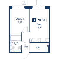 2 ккв (Евро) № 150 Корп.: 6 , Секция 1  в ЖК Символист