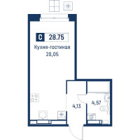 Студия № 81 Корп.: 6 , Секция 1  в ЖК Символист