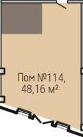 К. пом № 114 Корп.: 1 , Секция 1  в ЖК Smart Гранитная