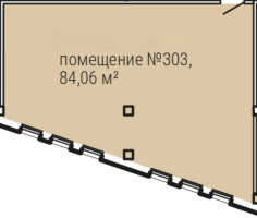 К. пом № 303 Корп.: 1 , Секция 1  в ЖК Smart Гранитная