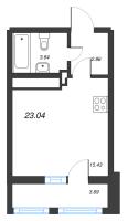 Студия № 258а Корп.: 1 , Секция а  в ЖК Старлайт