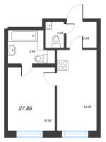 1 ккв № 125в Корп.: 1 , Секция в  в ЖК Старлайт