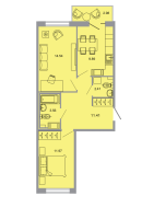 2 ккв № 312 Корп.: 24 Уч. Север , Секция 2  в ЖК Стороны света