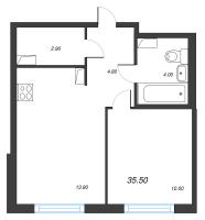 1 ккв № 835 Корп.: 6 , Секция 2  в ЖК Струны