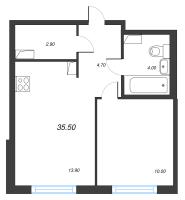 1 ккв № 936 Корп.: 7 , Секция 2  в ЖК Струны