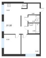 3 ккв (Евро) № 773 Корп.: 6 , Секция 1  в ЖК Струны