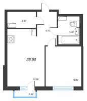 1 ккв № 951 Корп.: 7 , Секция 2  в ЖК Струны