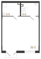 К. пом № 1170 Корп.: 7 , Секция 1  в ЖК Струны