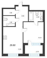 1 ккв № 11 Корп.: 1 , Секция 1  в ЖК Струны