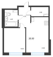 1 ккв № 876 Корп.: 7 , Секция 1  в ЖК Струны