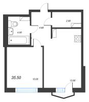 1 ккв № 726 Корп.: 6 , Секция 1  в ЖК Струны