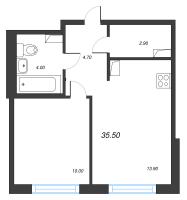 1 ккв № 906 Корп.: 7 , Секция 1  в ЖК Струны