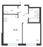 1 ккв № 946 Корп.: 7 , Секция 2  в ЖК Струны