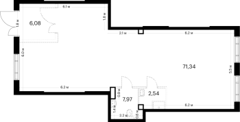 К. пом № НПКИ 14 Корп.: 4.1 , Секция 4  в ЖК Таллинский парк