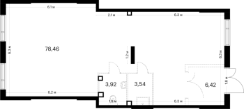 К. пом № НПКИ 2 Корп.: 4.1 , Секция 1  в ЖК Таллинский парк