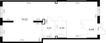 К. пом № НПКИ 4 Корп.: 4.1 , Секция 1  в ЖК Таллинский парк