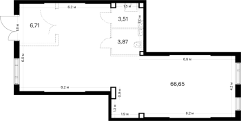 К. пом № НПКИ 15 Корп.: 4.1 , Секция 4  в ЖК Таллинский парк