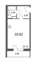 Студия № 234 Корп.: 1 , Секция 2  в ЖК Тандем