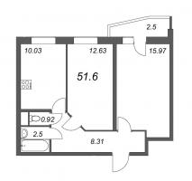 2 ккв № 161 Корп.: 1 , Секция 2  в ЖК Тандем