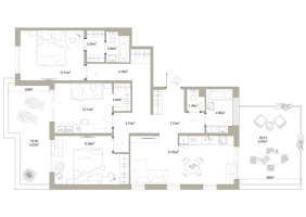 4 ккв (Евро) № 83 Корп.: 3.2-2 , Секция 1  в ЖК Тишин