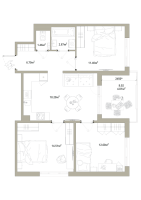 4 ккв (Евро) № 58 Корп.: 3.2-2 , Секция 1  в ЖК Тишин