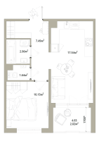 2 ккв (Евро) № 85 Корп.: 3.2-1 , Секция 2  в ЖК Тишин