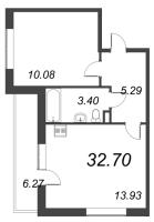 1 ккв № 905 Корп.: 1.1 , Секция 3.2  в ЖК Титул в Московском