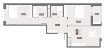 2 ккв № 123 Корп.: 7 , Секция 2  в ЖК UP-квартал Новый Московский