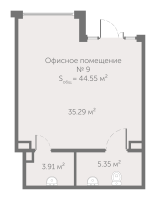 К. пом № ОФ9 Корп.: 8 , Секция 4  в ЖК UP-квартал Новый Московский