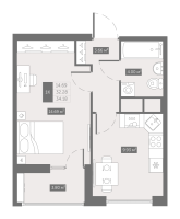 1 ккв № 125 Корп.: 10 , Секция 2  в ЖК UP-квартал Новый Московский