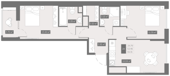 2 ккв № 131 Корп.: 8 , Секция 2  в ЖК UP-квартал Новый Московский