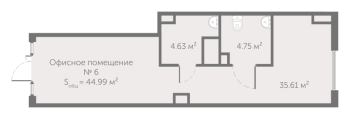 К. пом № ОФ6 Корп.: 8 , Секция 4  в ЖК UP-квартал Новый Московский