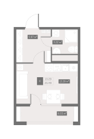 Студия № 18 Корп.: 9 , Секция 1  в ЖК UP-квартал Новый Московский