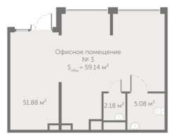 К. пом № ОФ3 Корп.: 10 , Секция 1  в ЖК UP-квартал Новый Московский