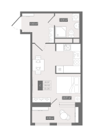 Студия № 8 Корп.: Б , Секция 1  в ЖК UP-квартал 