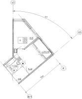 1 ккв № 147 Корп.: Б , Секция 2  в ЖК UP-квартал 