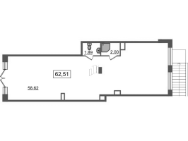 К. пом № НП12 Корп.: 5 , Секция 2  в ЖК Univer City