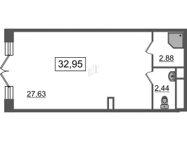 К. пом № НП14 Корп.: 5 , Секция 2  в ЖК Univer City