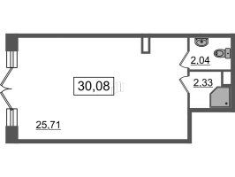 К. пом № НП13 Корп.: 5 , Секция 2  в ЖК Univer City