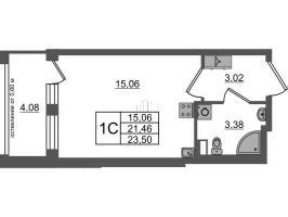 Студия № 314 Корп.: 12 , Секция 10  в ЖК Univer City