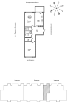 2 ккв № 341 Корп.: 1 , Секция 3  в ЖК Уют